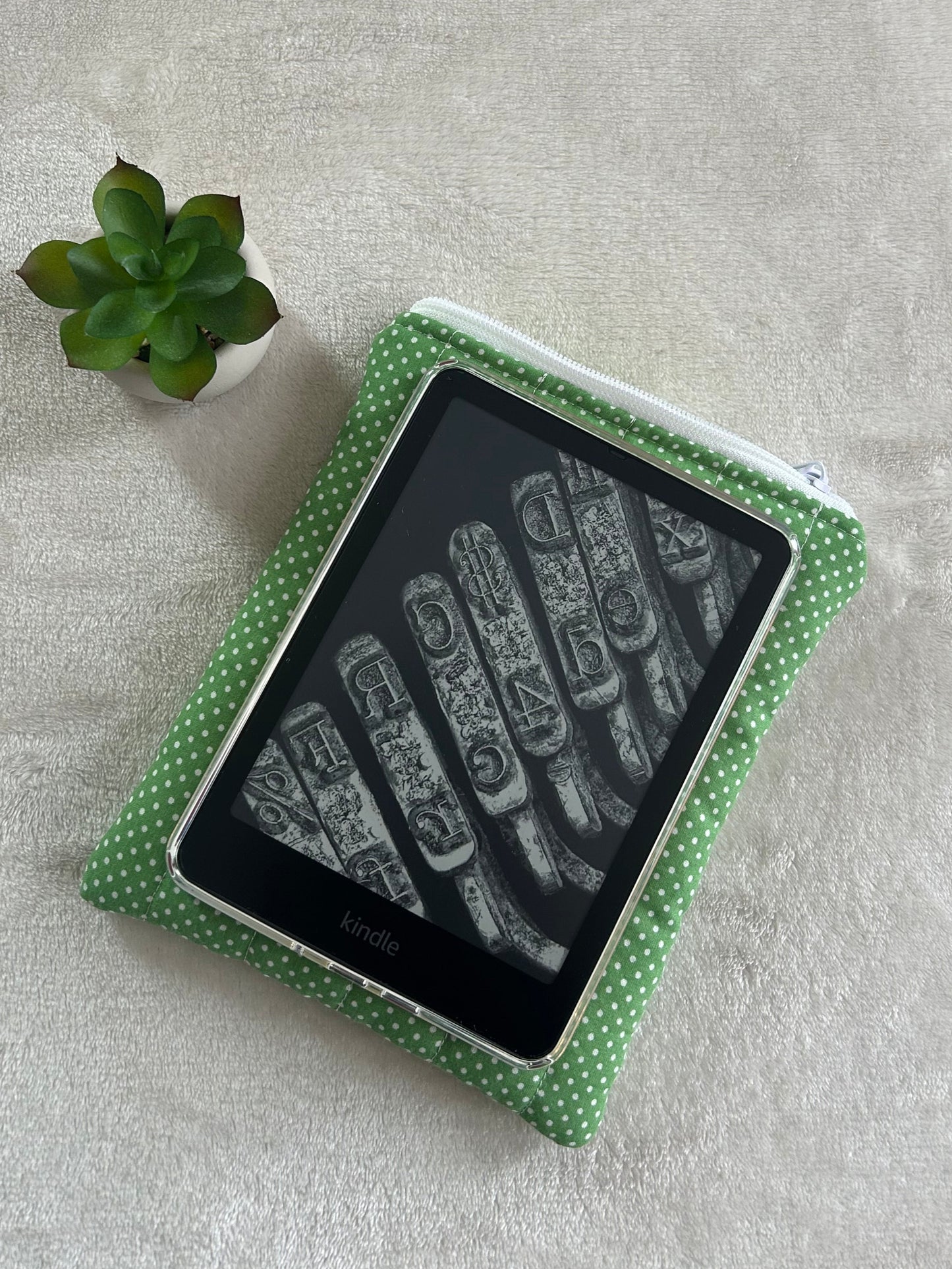 Green Dot Kindle Sleeve