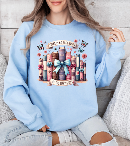 There is no such thing as too many books-Blue