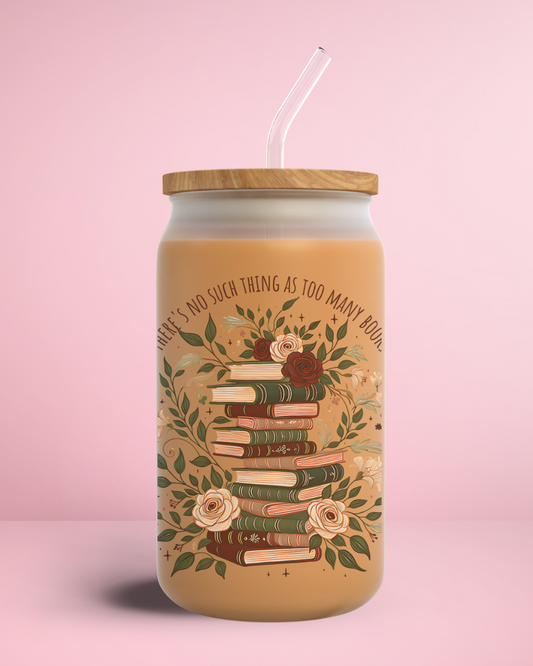 16 oz Frosted Glass Cup