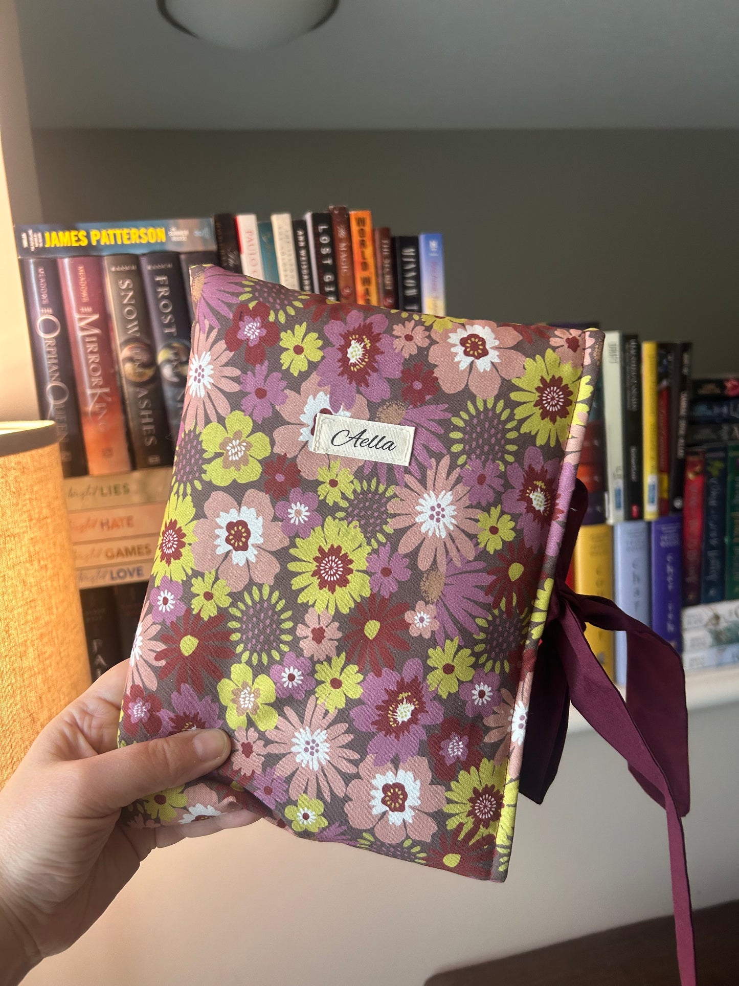 Burgundy Bouquet Book Sleeve