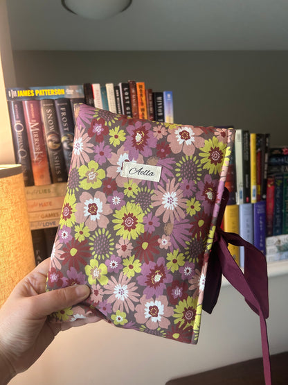 Burgundy Bouquet Book Sleeve
