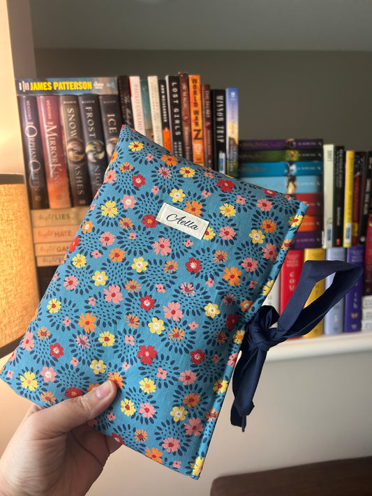 Blue Bouquet Book Sleeve